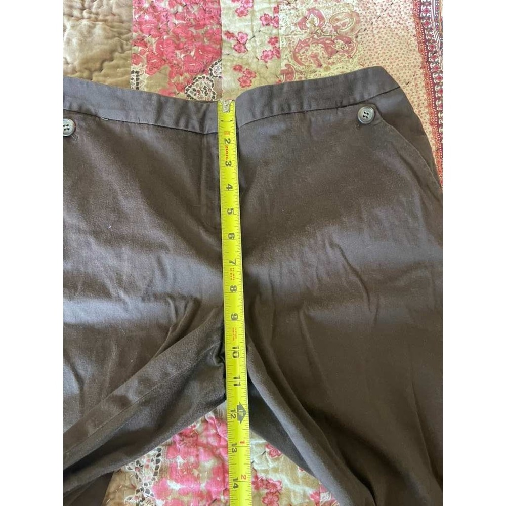 Madison Womens Wide Leg Trousers Brown Career Workwear Casual Pants Size 8 - Picture 6 of 7